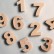 Wooden numbers