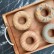 Donuts with a tray