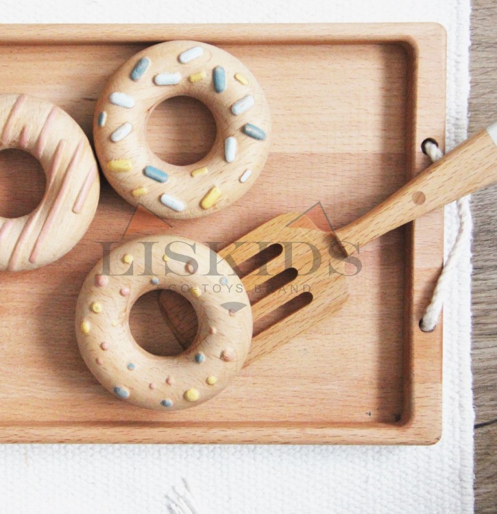 Donuts with a tray